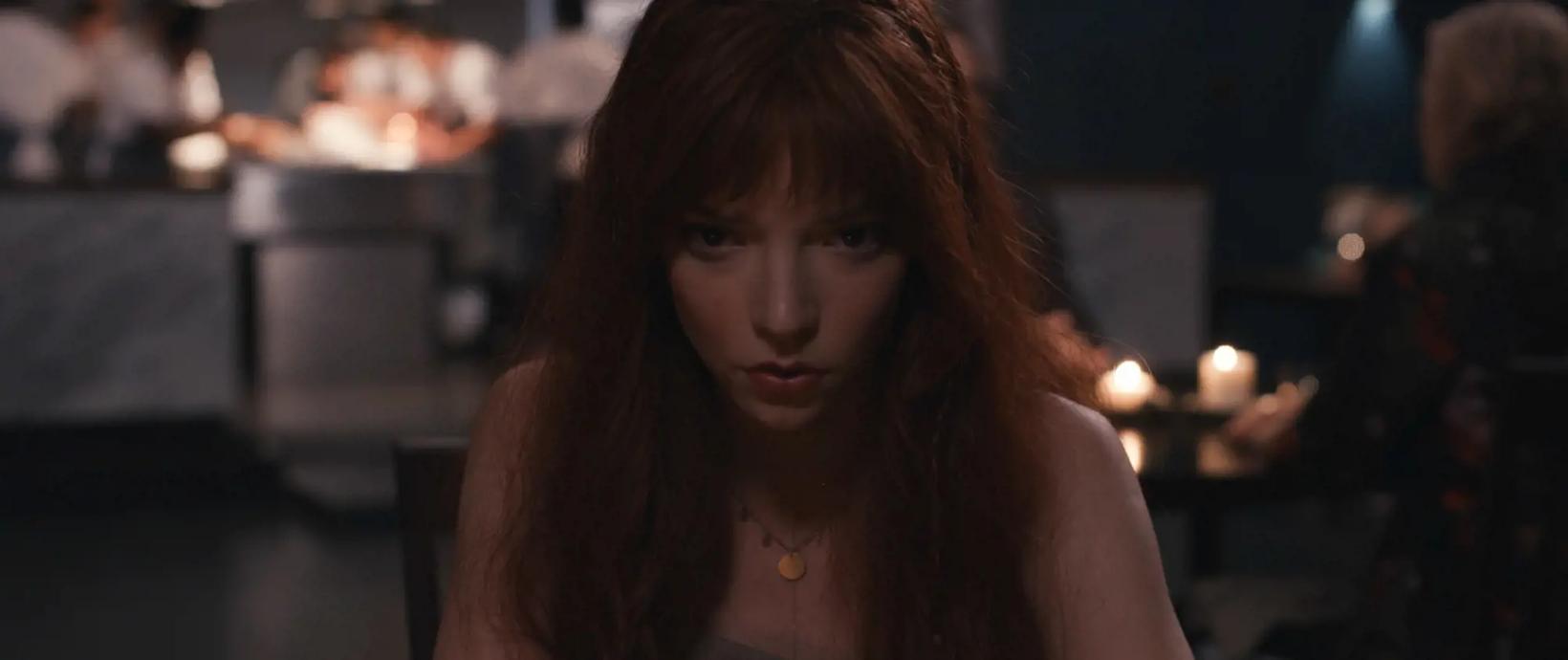 a woman with long hair