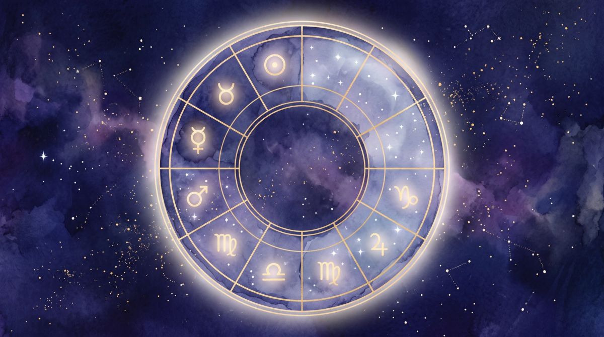 Celestial birth chart illustrating the spiritual meaning of empty houses in astrology.