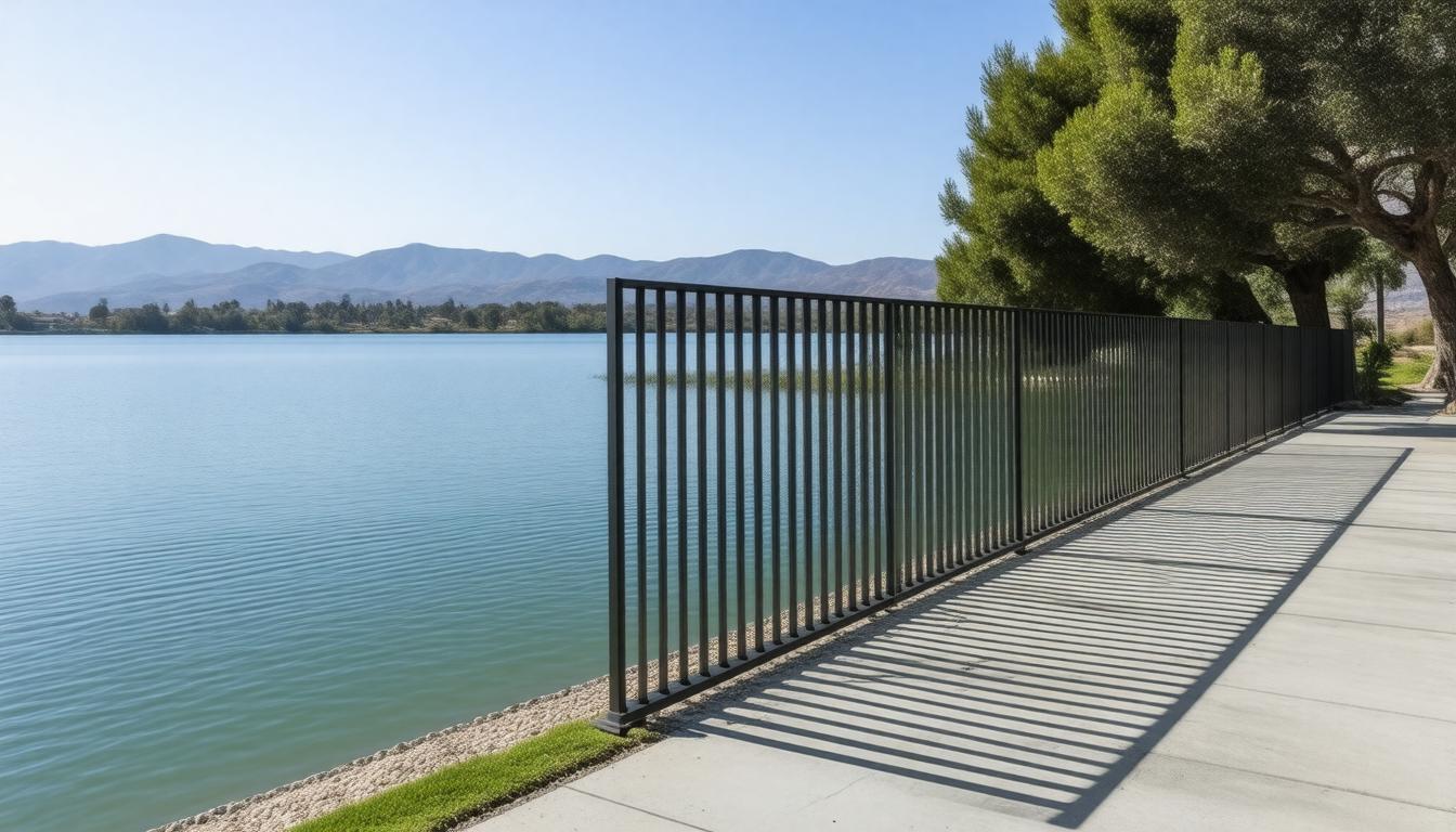 Aluminum Fence in Lake San Marcos Carlsbad California