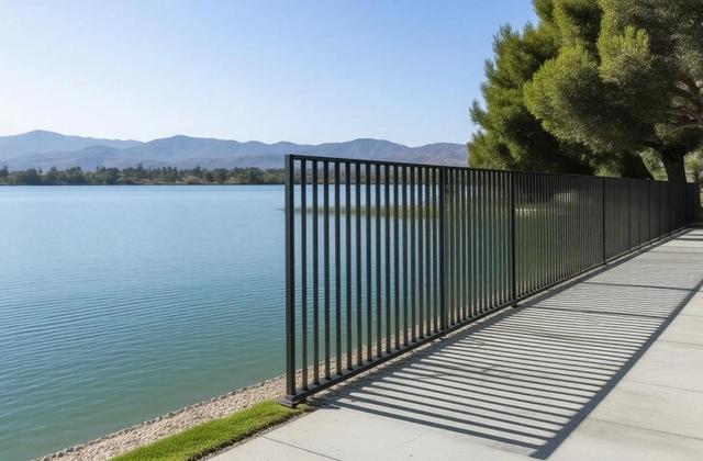 Aluminum Fence in Lake San Marcos Carlsbad California