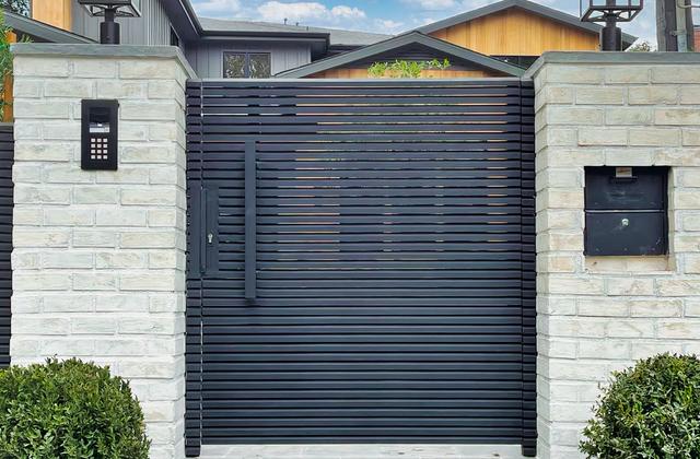 Protect Your Home or Business with a Recycled Aluminum Modern Gate