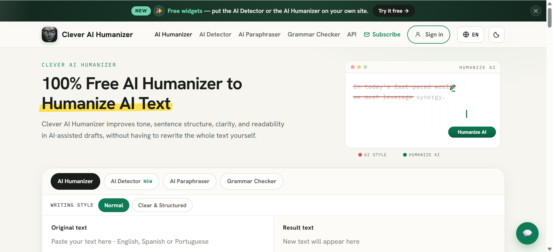 Clever Best AI Humanizer