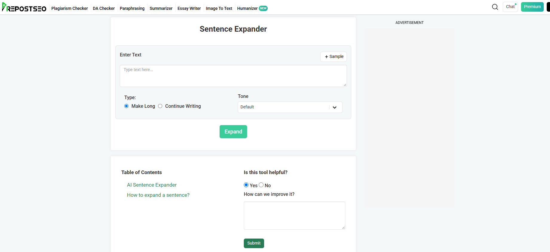 Prepostseo AI Essay Extender