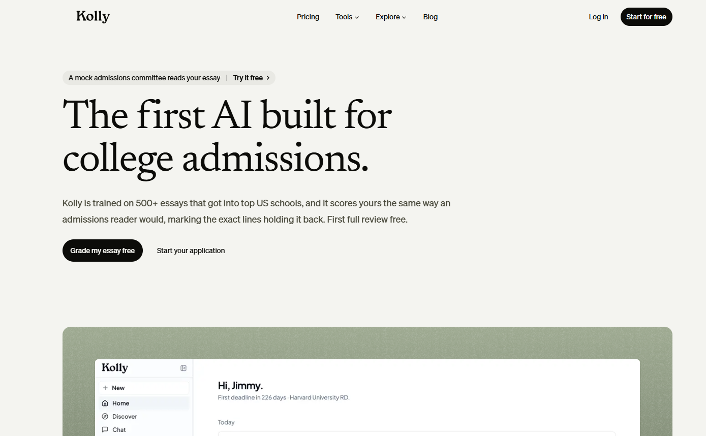 Kolly AI College Essay