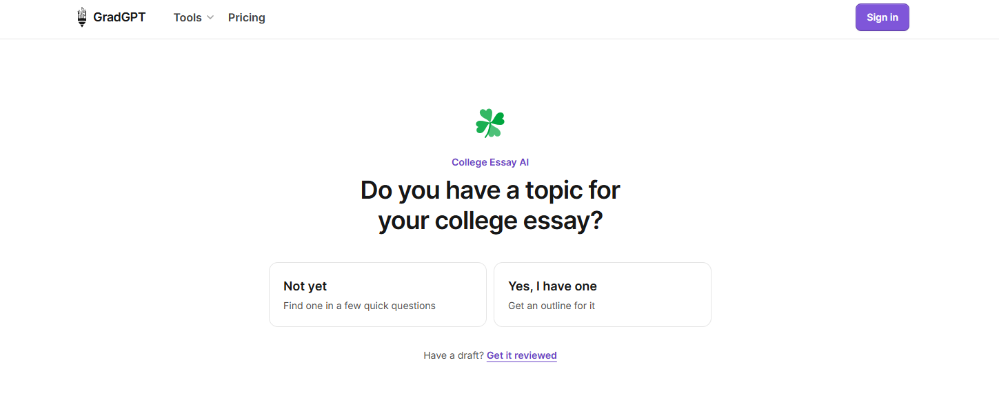 GradGPT AI College Essay
