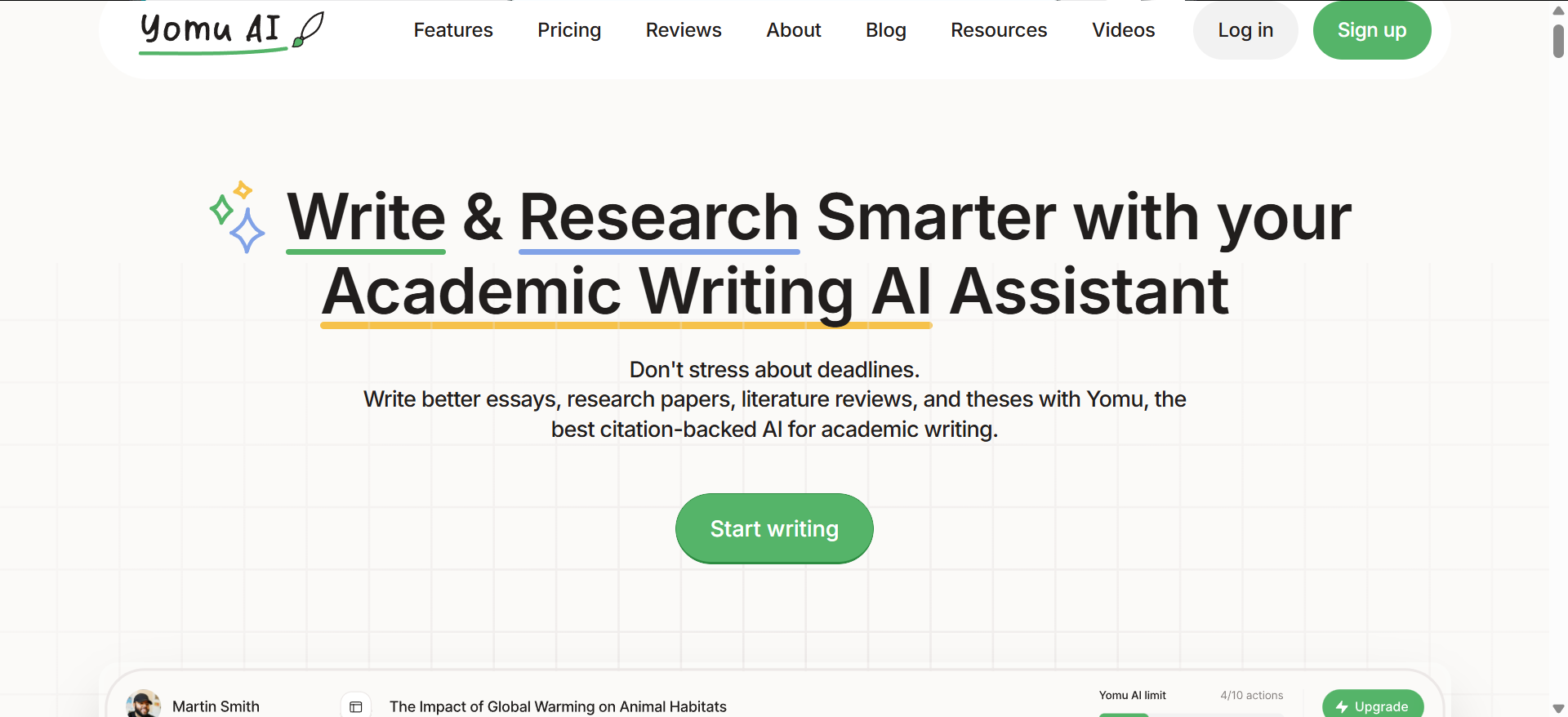 Yomu AI Essay Writer
