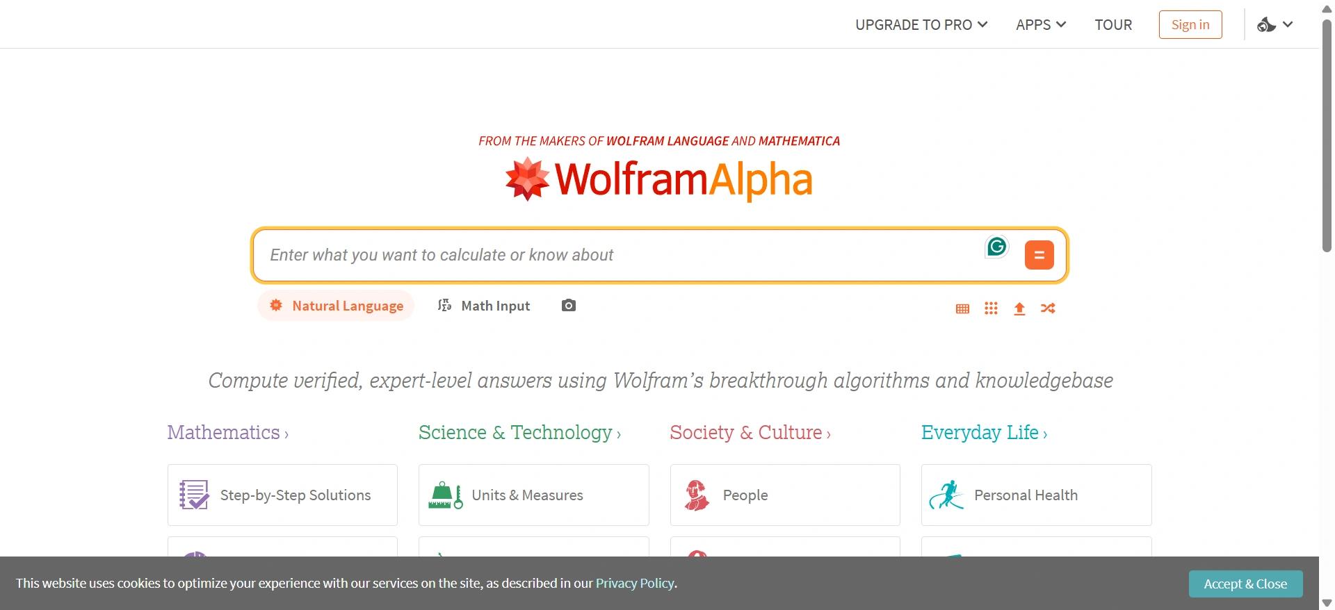 Wolfram Alpha Best AI Tool for Math