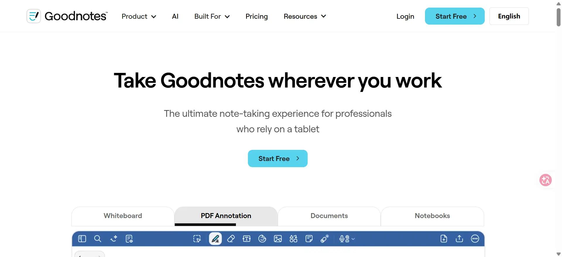 GoodNotes Best Note-Taking App