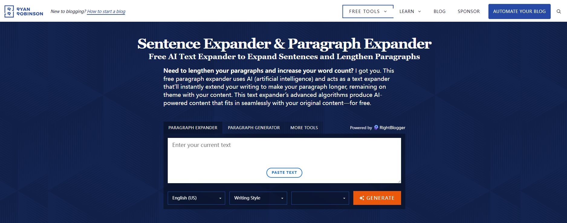 RyRob AI Essay Extender