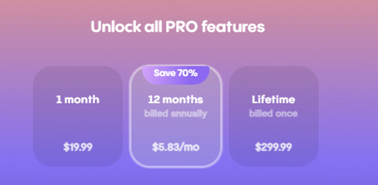 Replia pricing options