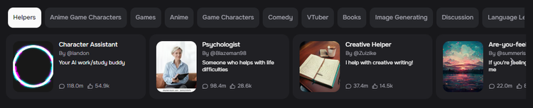 Character AI bots overview