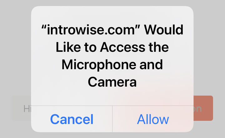 allow access on phone