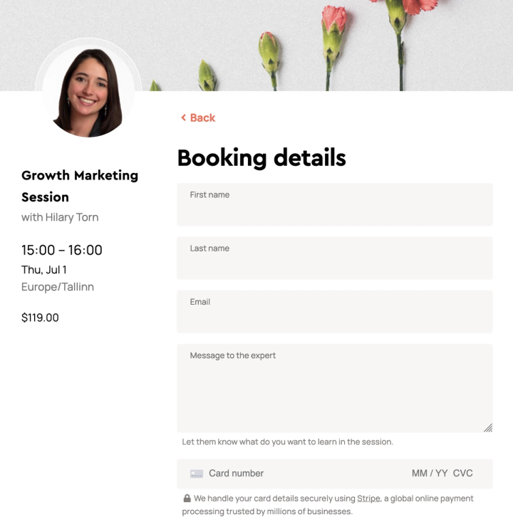 conversion-optimized checkout page