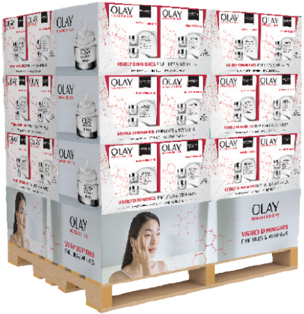 Olay Advanced Eye retail pallet display