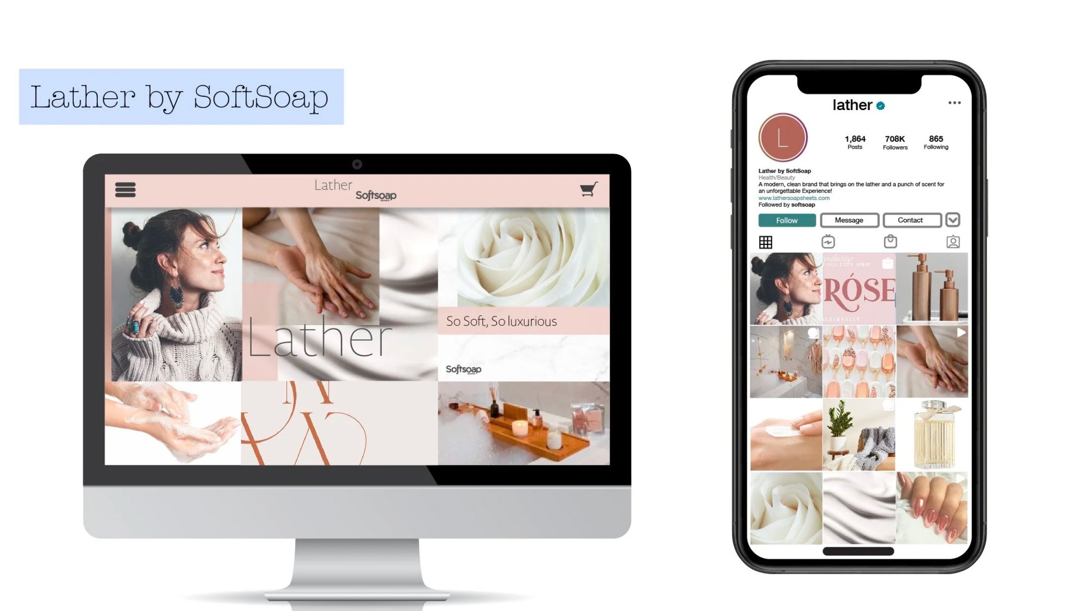 Lather by Softsoap campaign concept