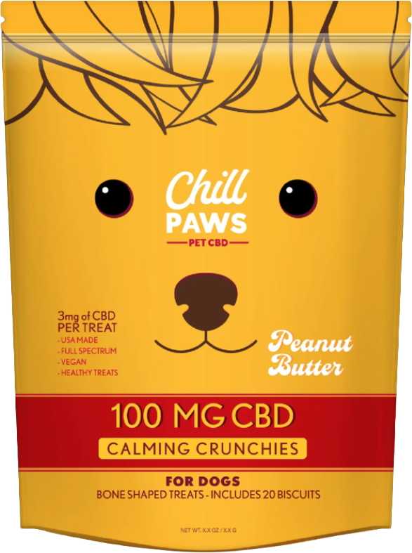 Chill Paws CBD dog treat packaging