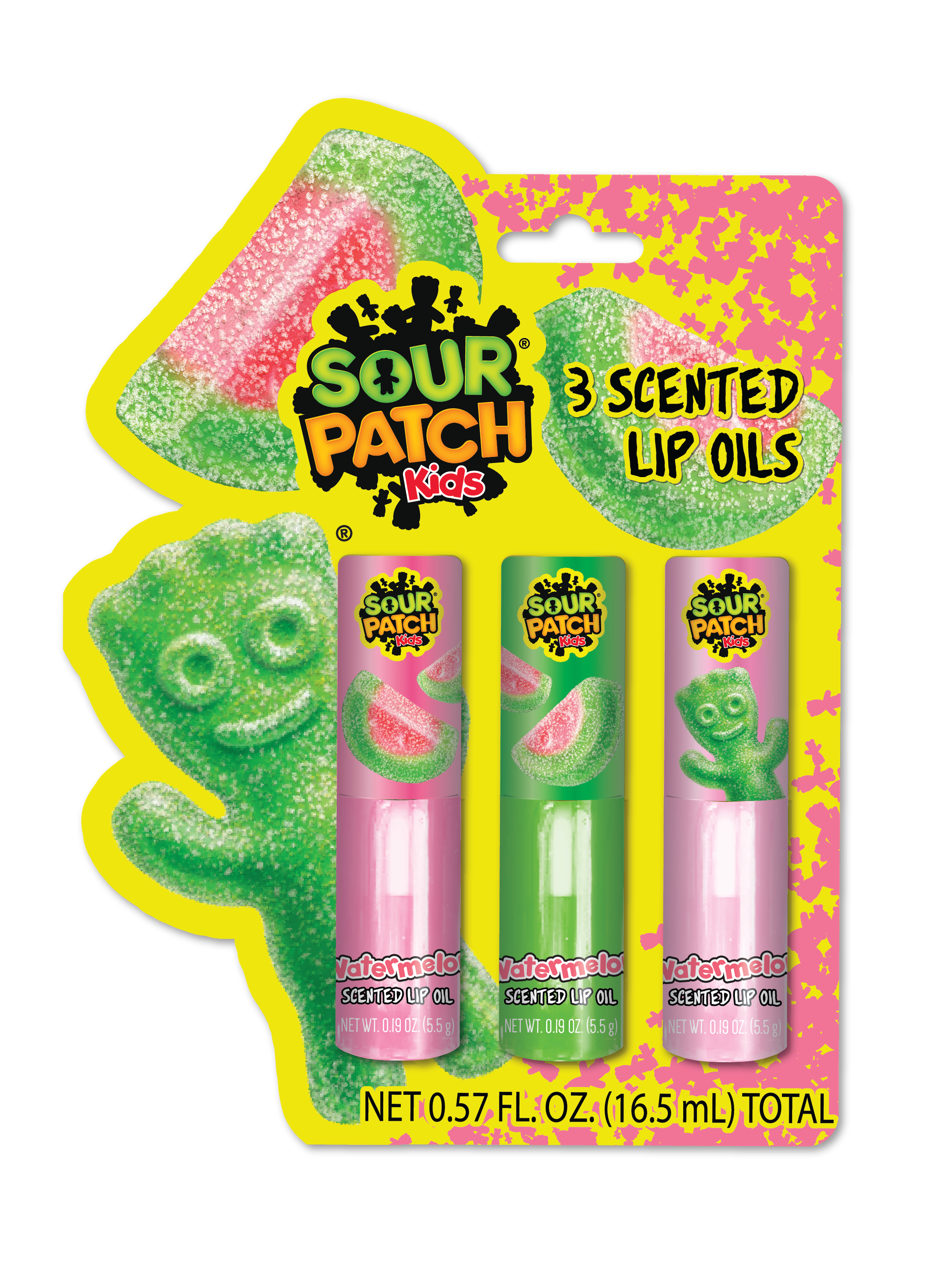 Sour Patch Kids licensed bath and beauty packaging