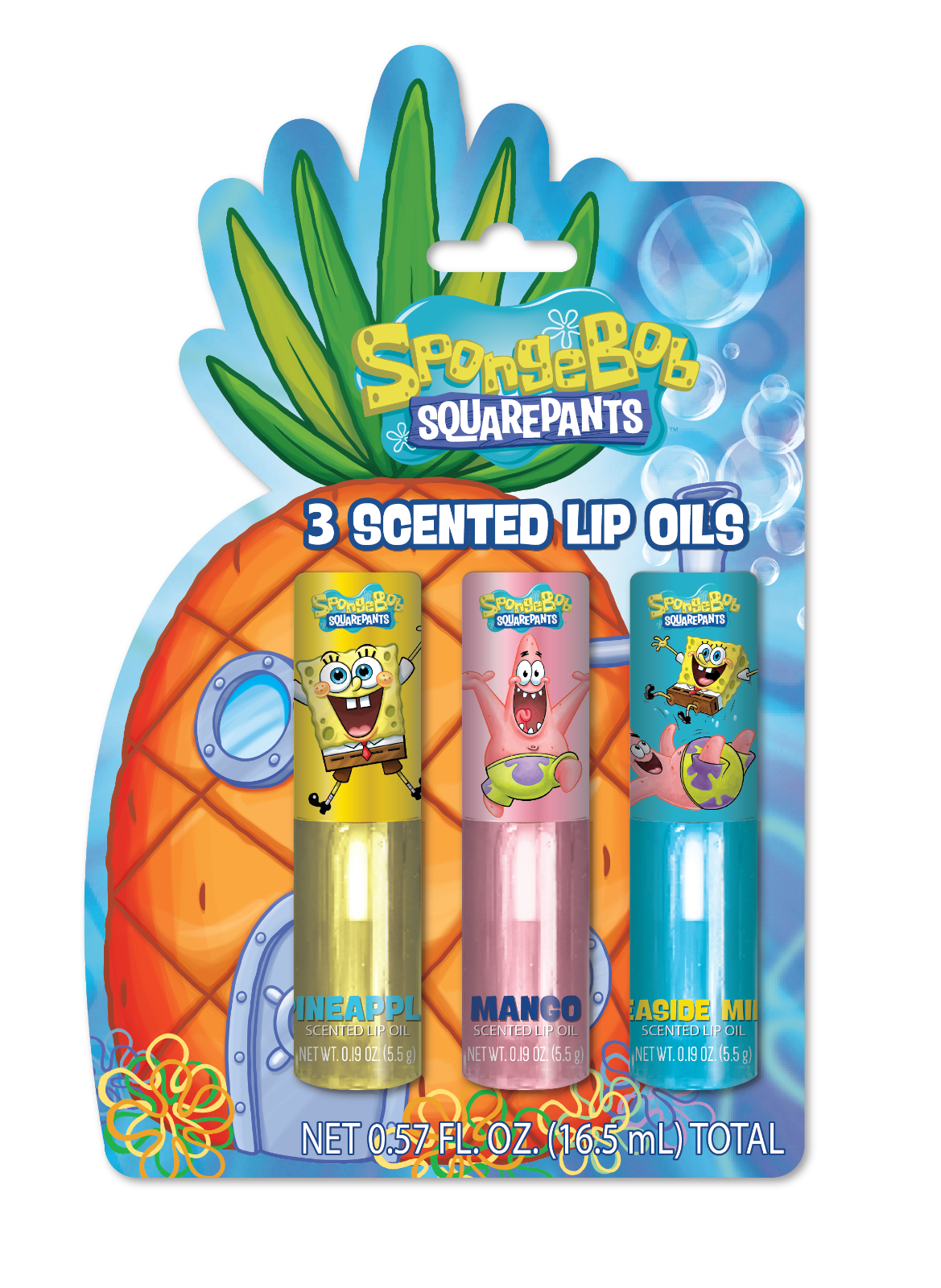 SpongeBob licensed bath and beauty packaging