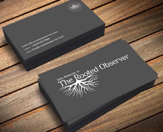 The Rooted Observer business card