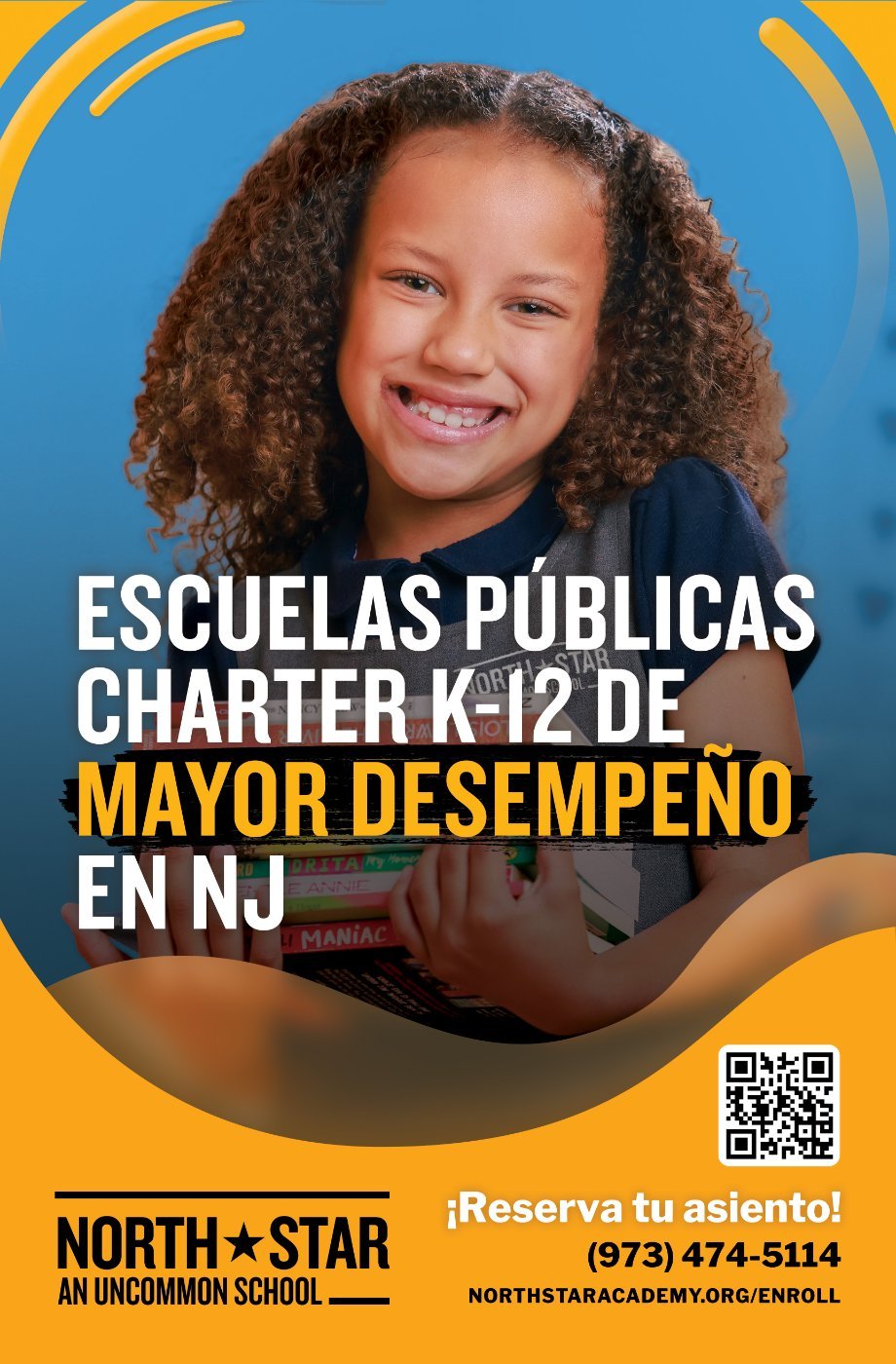 Uncommon Schools Spanish-language enrollment poster
