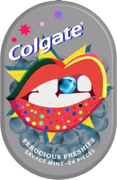 Colgate Ferocious Freshies packaging concept
