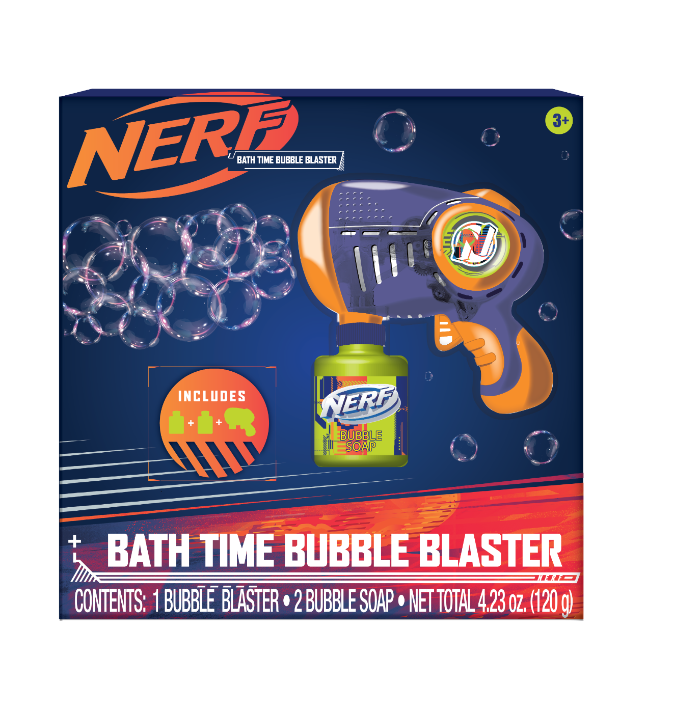 Nerf licensed bath and beauty packaging