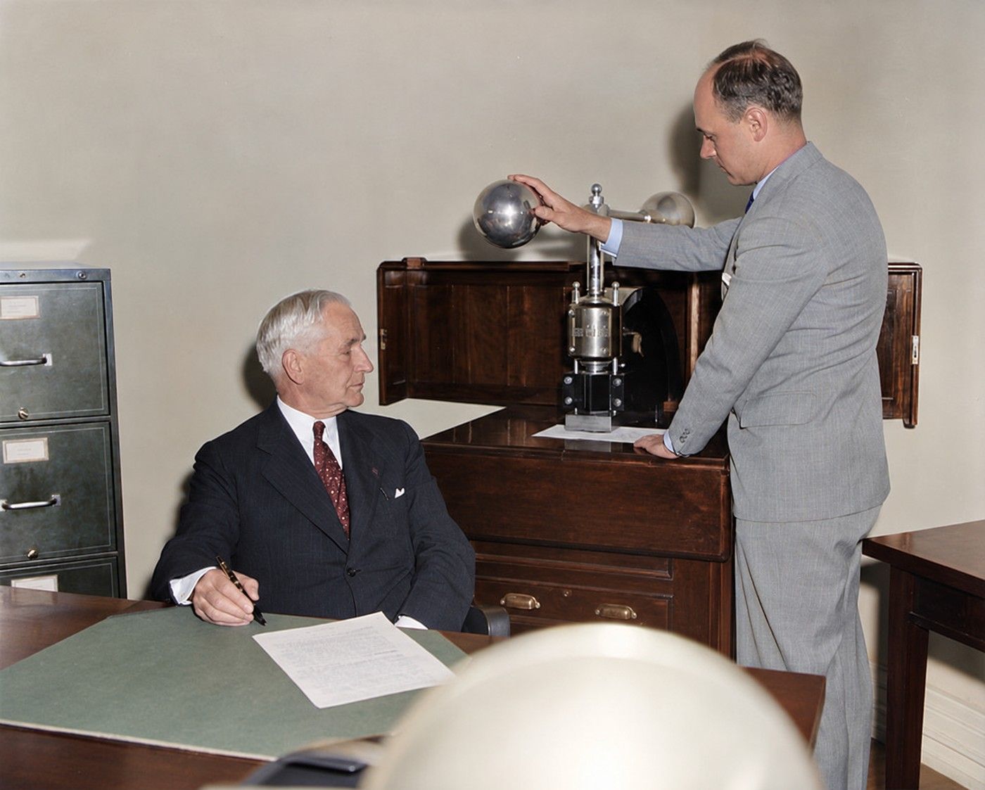 A formal head-and-shoulders portrait of Cordell Hull, United States Secretary of State, in a dark suit.
