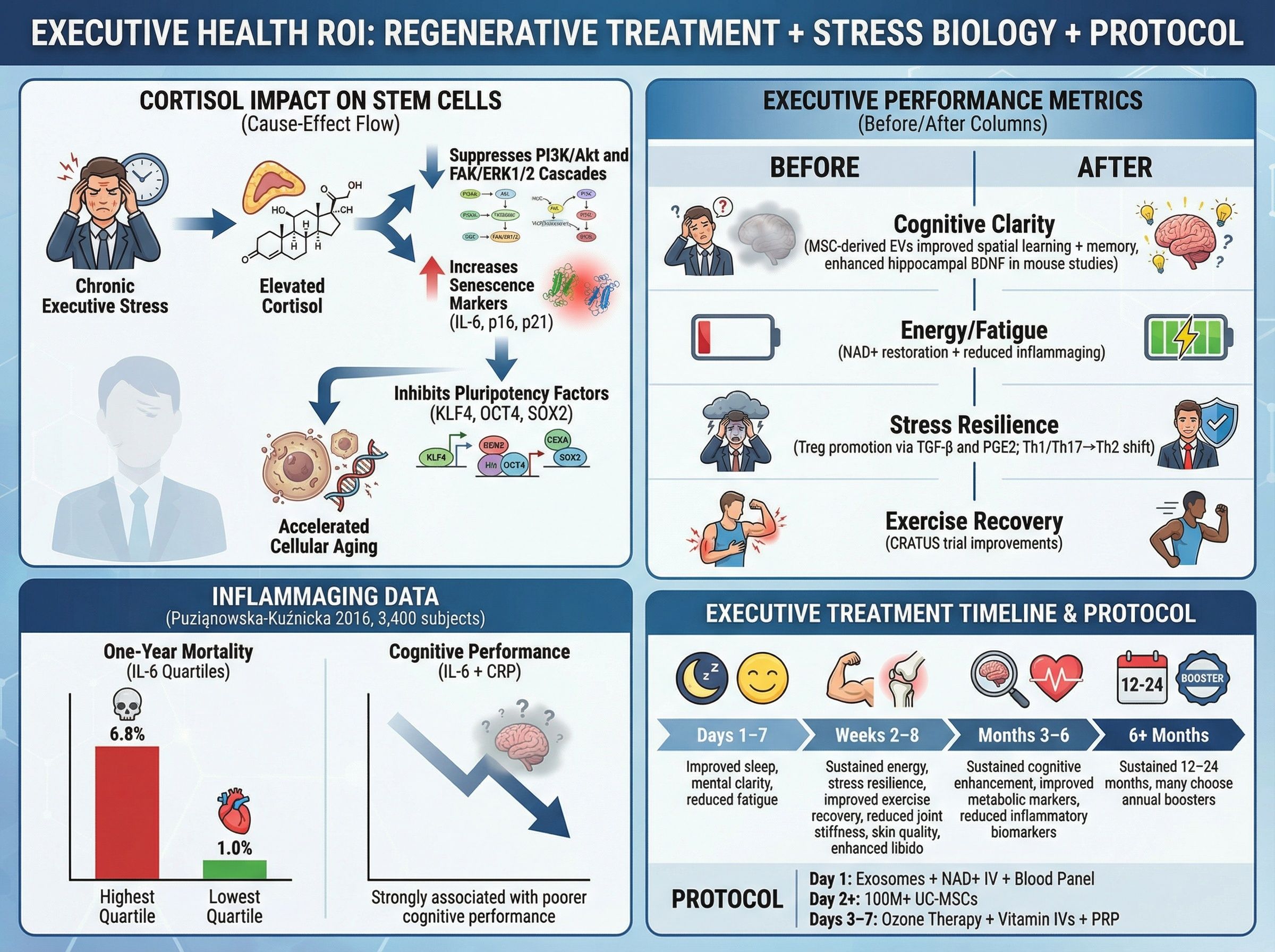 Infographic showing ROI of regenerative treatment for executives