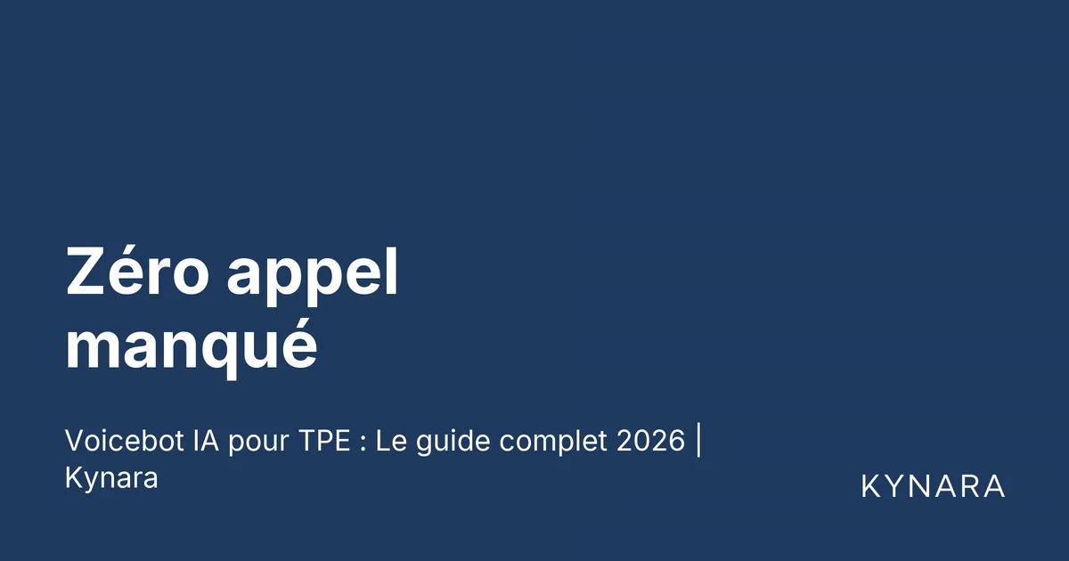Zéro appel manqué