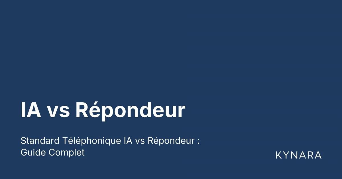 IA vs Répondeur
