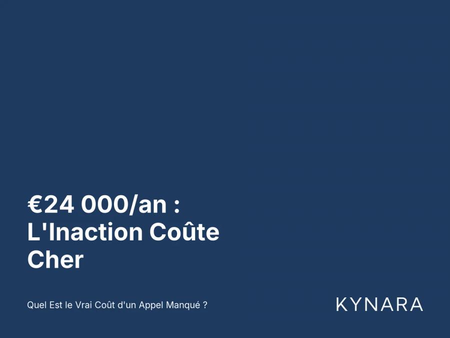 Statistique clé : le coût annuel réel des appels manqués peut atteindre 24 000 euros pour une petite entreprise.