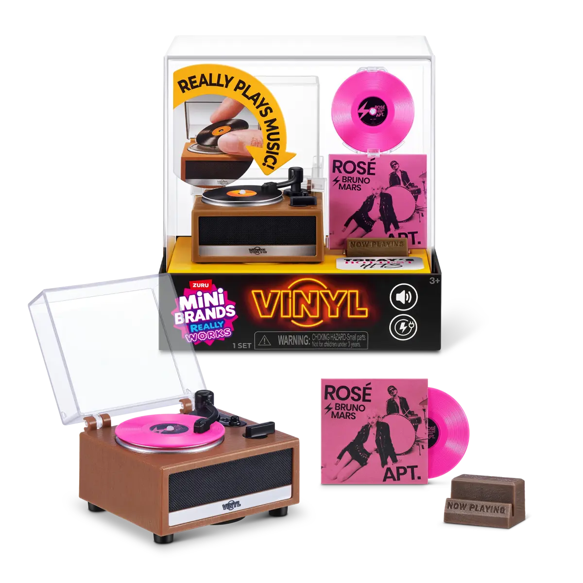 Mini Vinyl Record, and 1 Mini Vinyl Display Stand