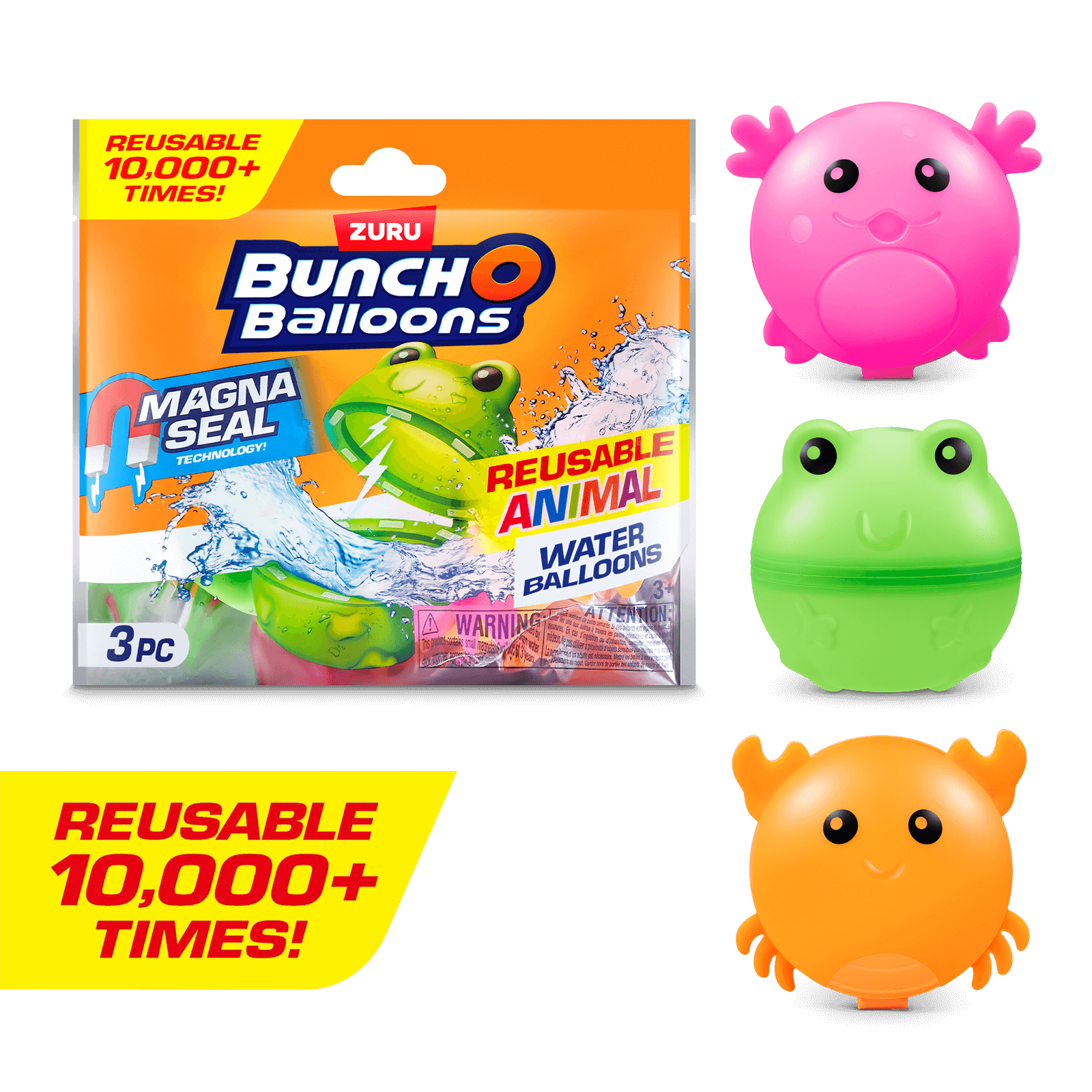 Bunch O Balloons Reusable Animal Water Balloons 3 Pack