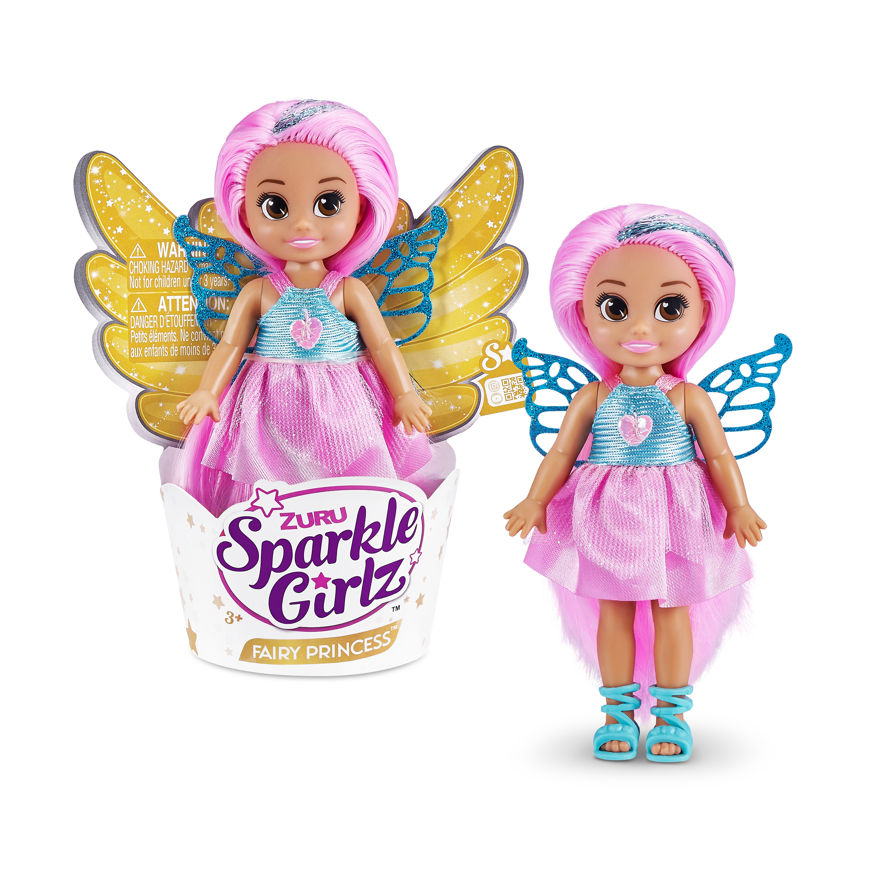  Sparkle GIRLZ-DOLLS-13-Sparkle Tots Princess by ZURU : Toys &  Games