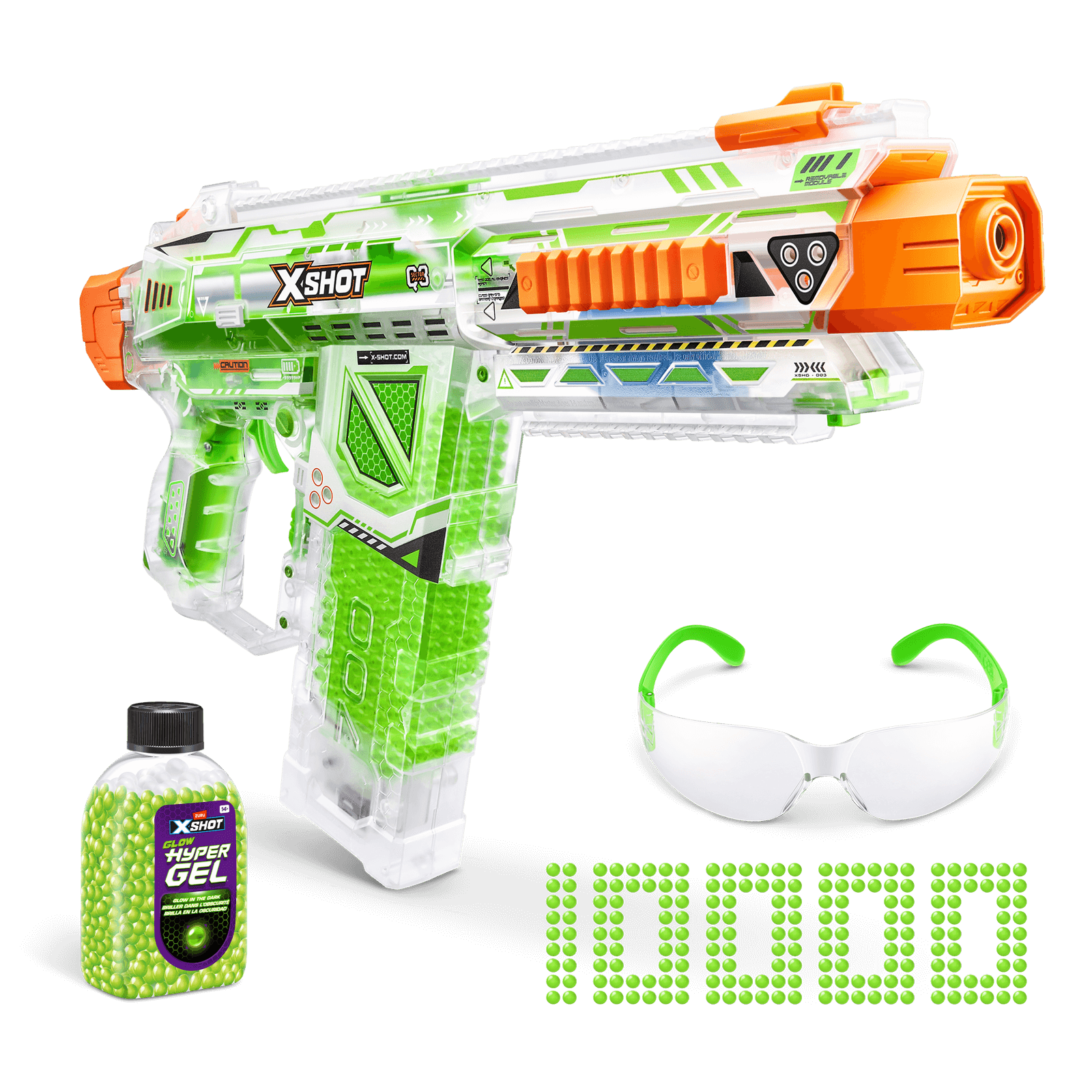 XSHOT Hyper Gel Glow In The Dark Nightmare Blaster