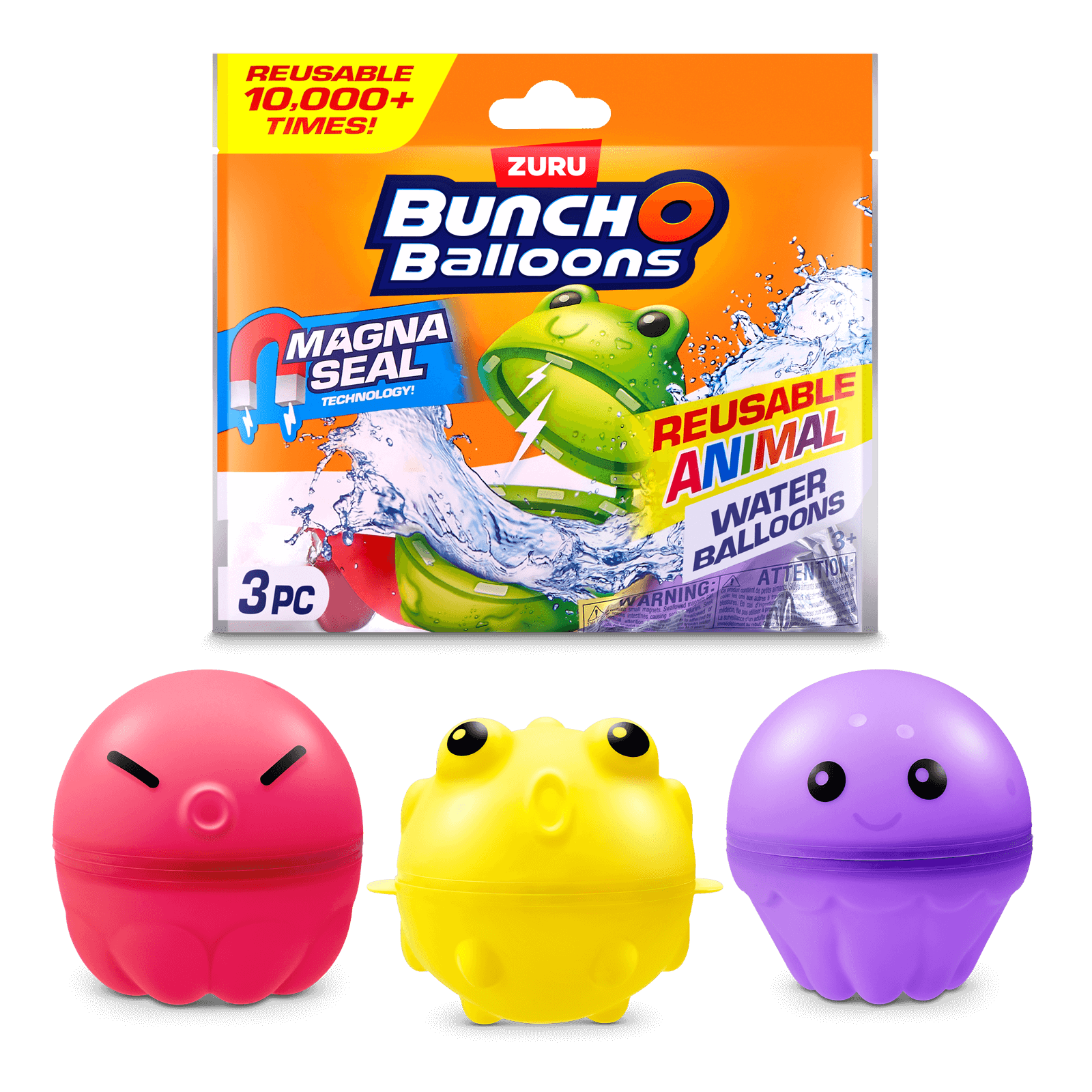 Bunch O Balloons Reusable Animal Water Balloons 3 Pack