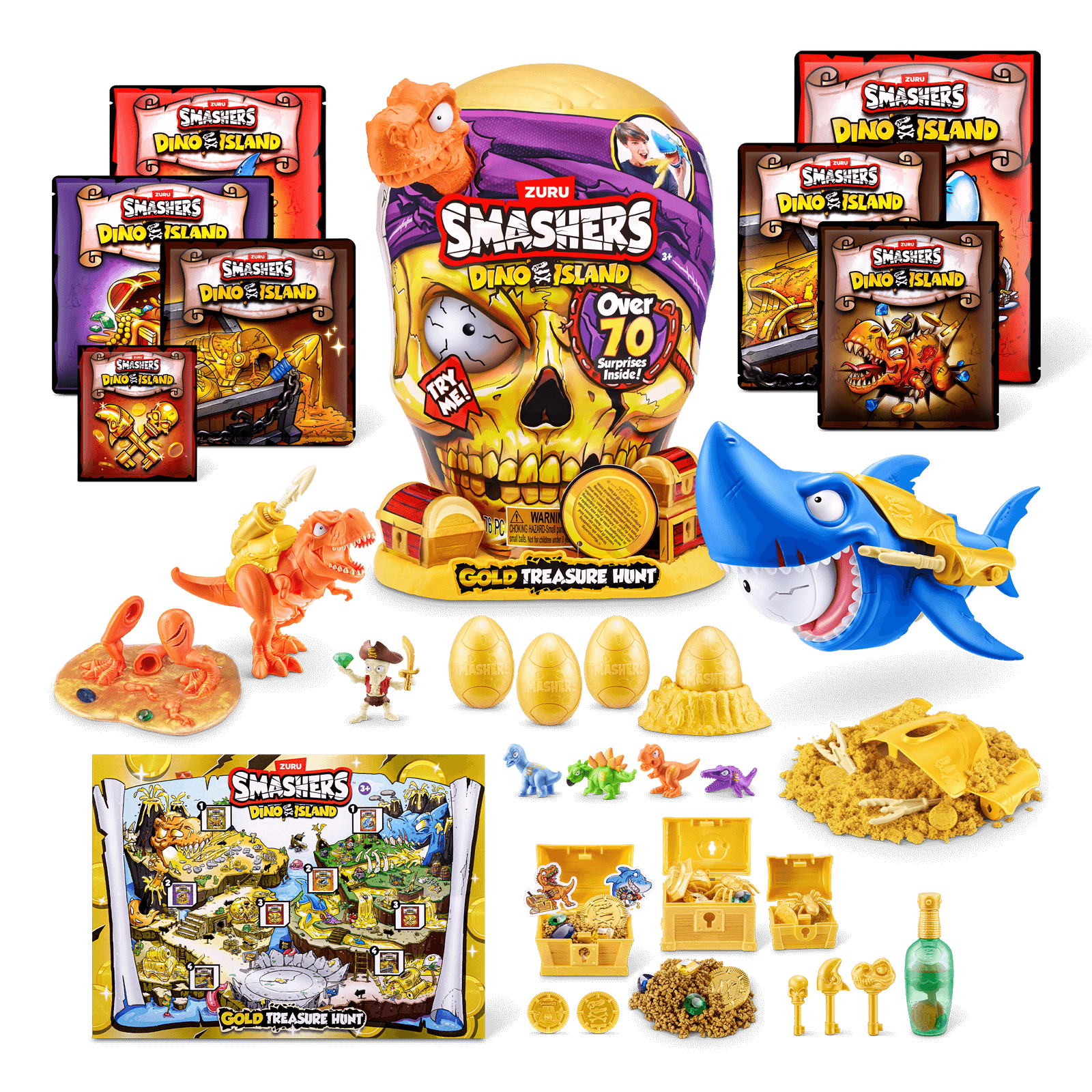 Smashers Dino Island Gold Treasure Hunt