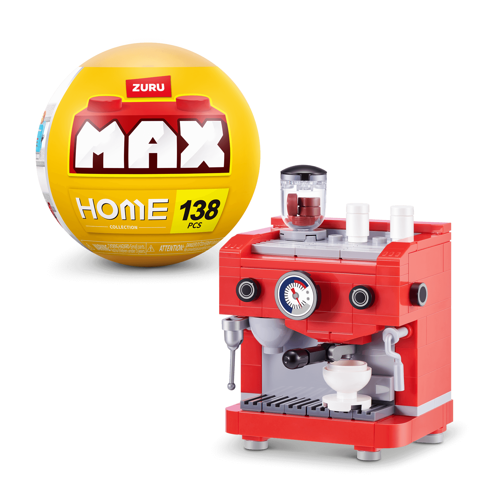 MAX Build More Premium Home Building Bricks Collection (Coffee Machine)