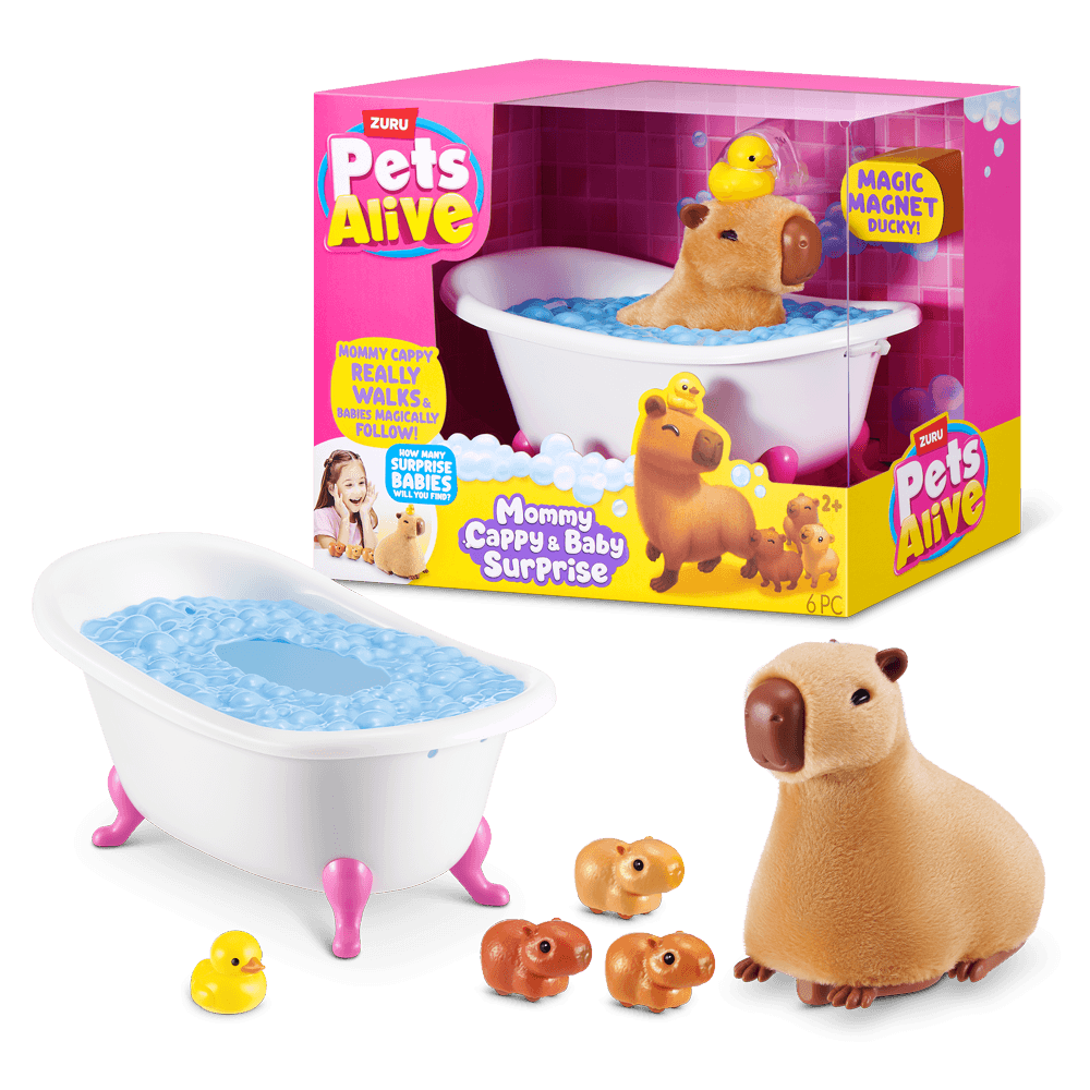 Pets Alive Mommy Capybara and Baby Surprise