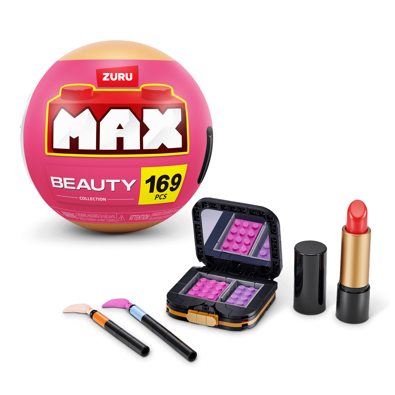 MAX Build More Premium Beauty Building Bricks Collection (Lip and Face Makeup Kit)