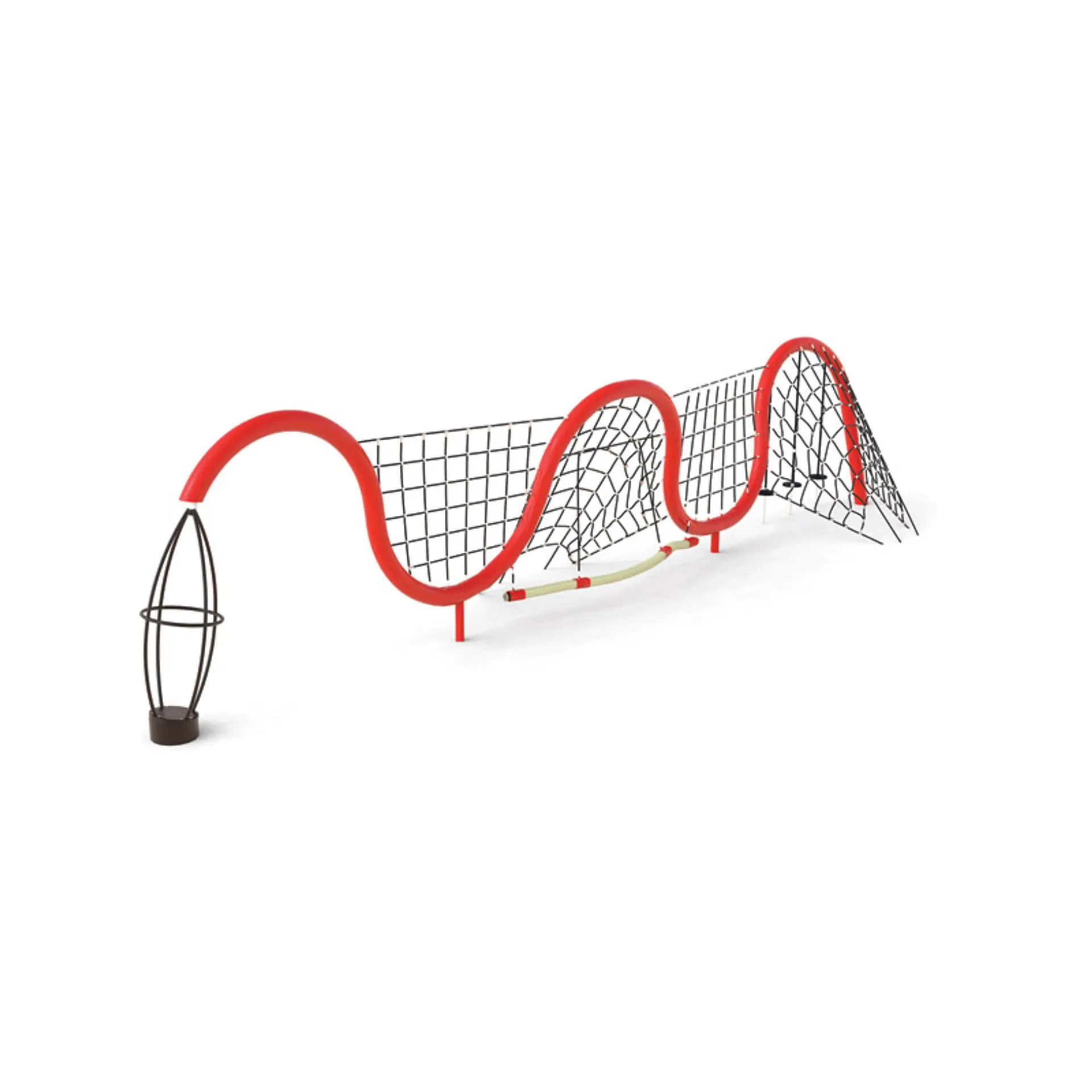 Standing Wave with Spinner - Rope Play Structure