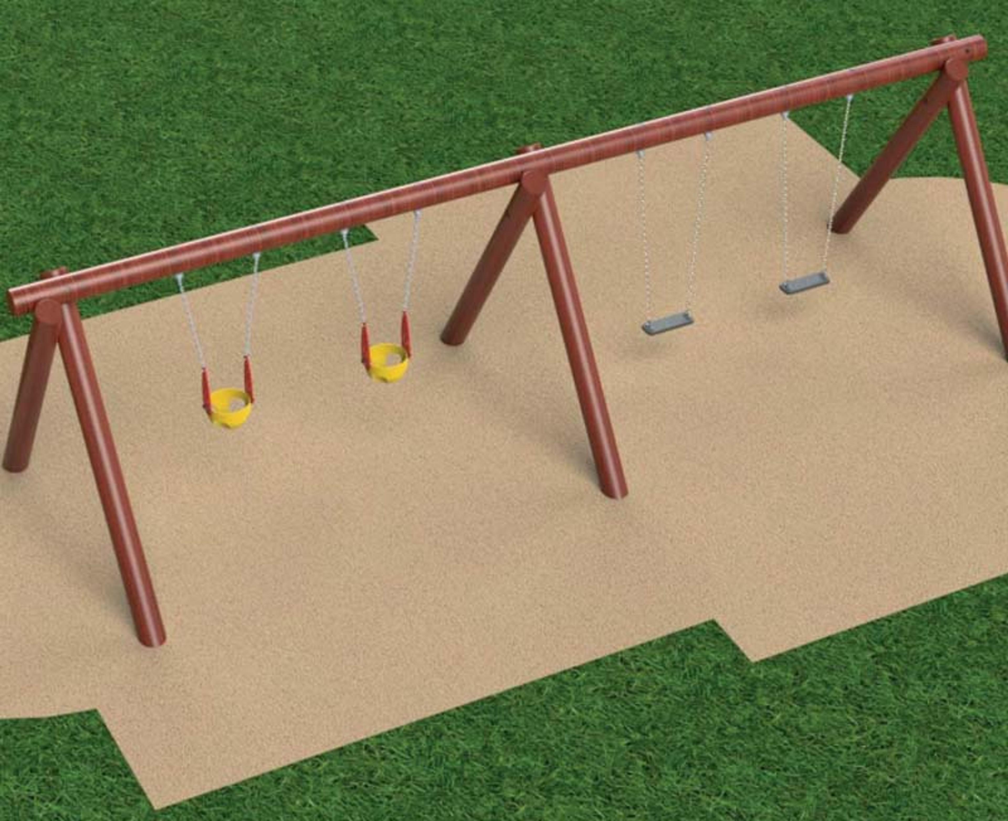 Cross arch swing –4 persons – w-o seats