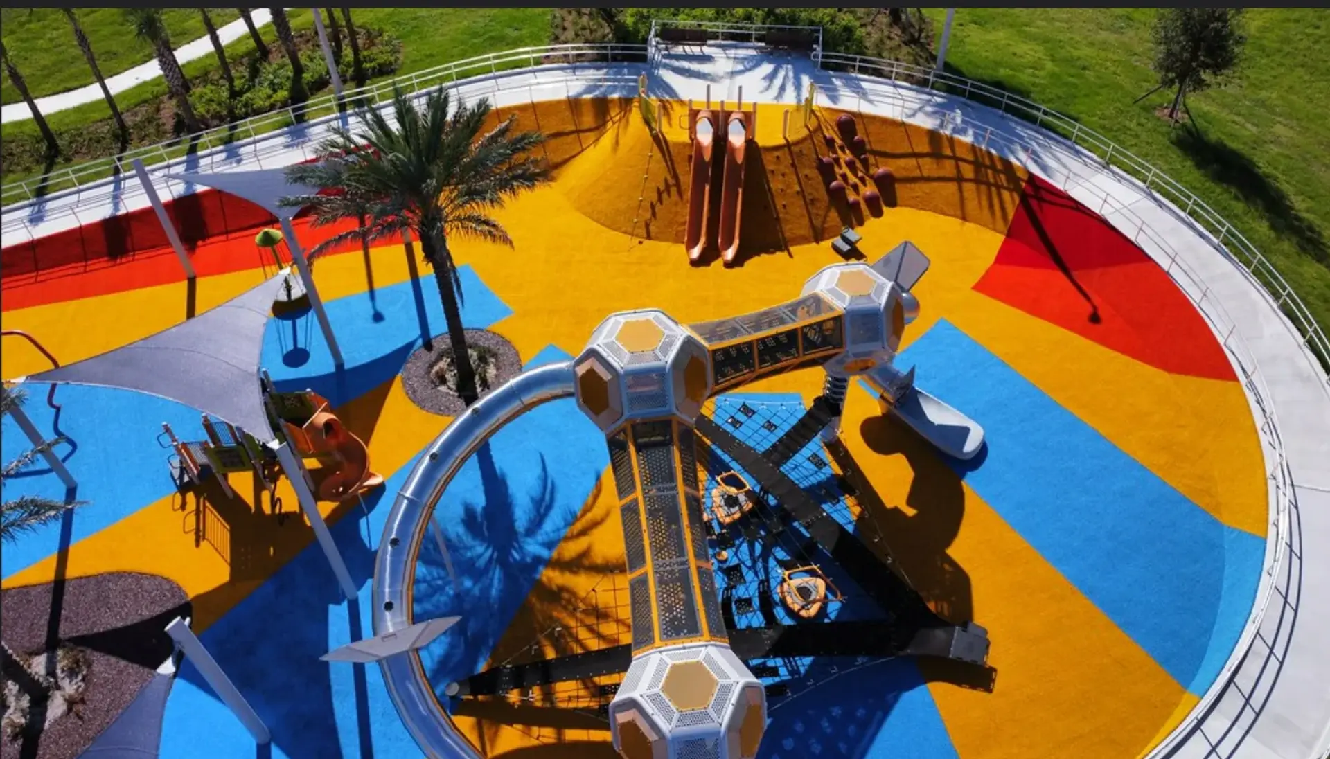 Synthetic playground grass surfacing installed by Westplay