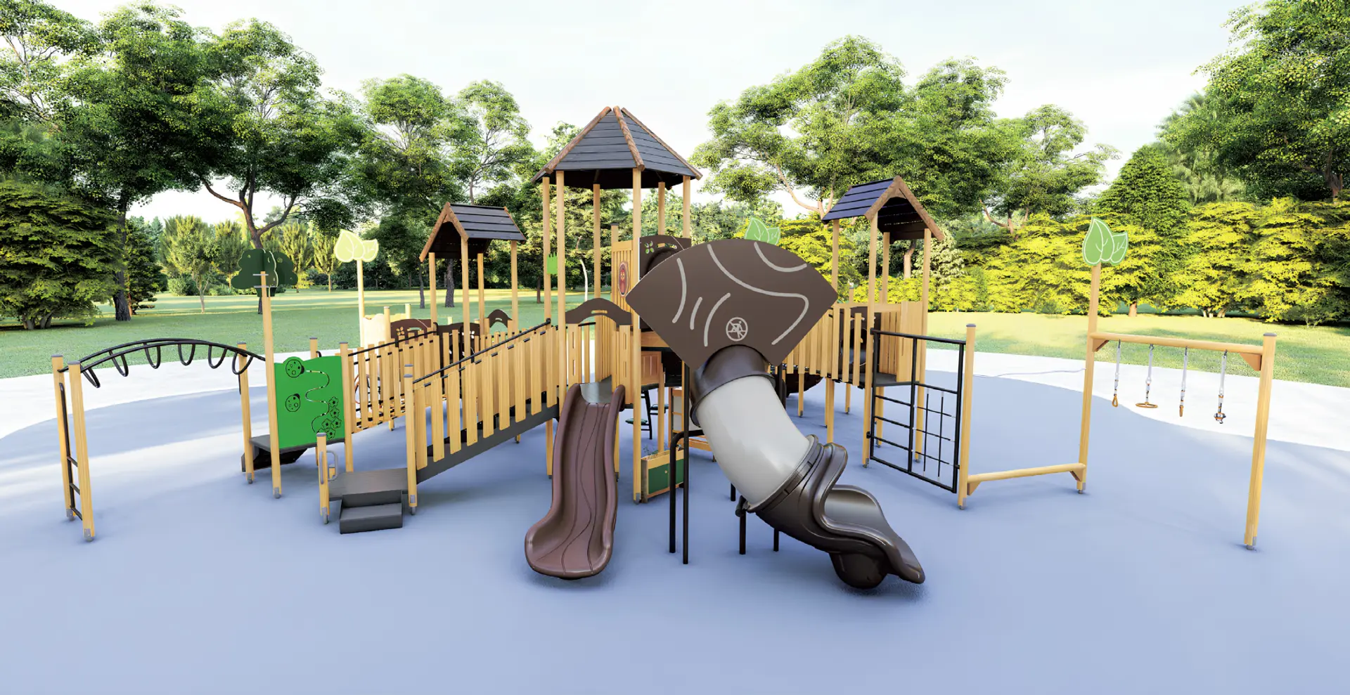 Modular playground structure by Westplay
