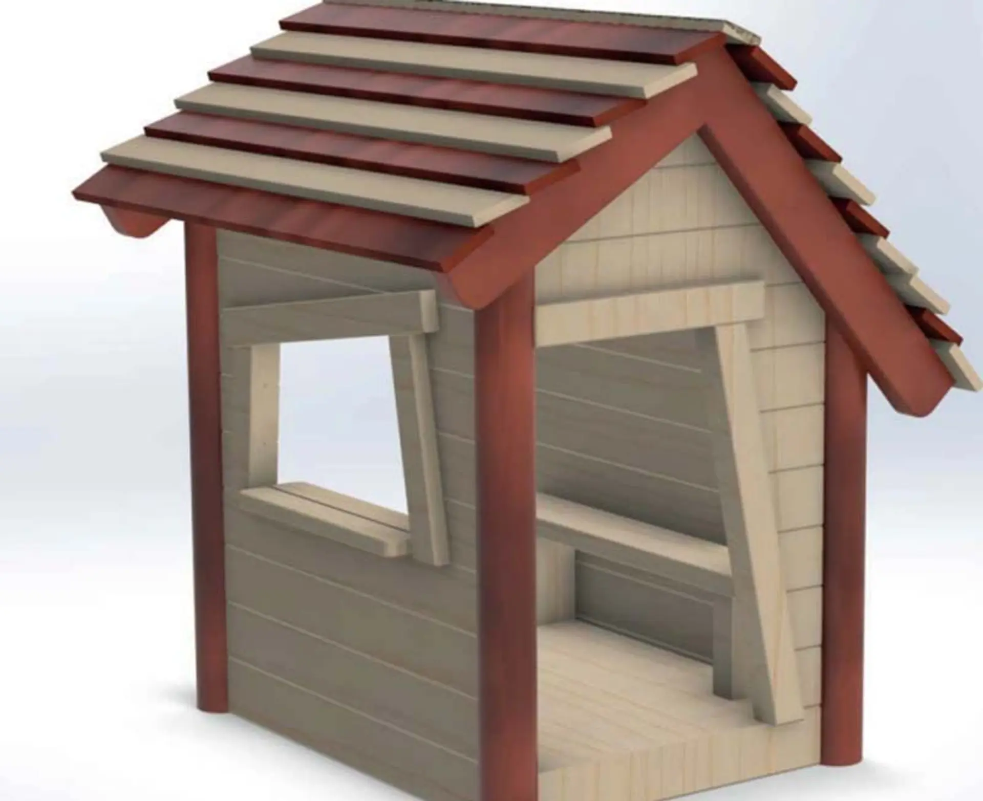 mini cabin - Natural Wood Play Equipment