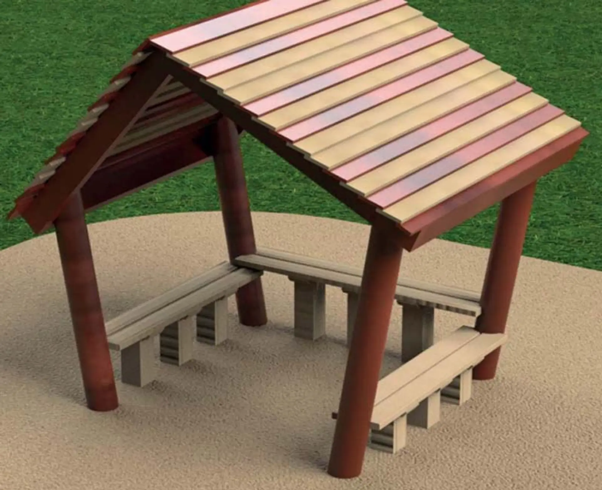 Lunch cabin - Natural Wood Play Equipment