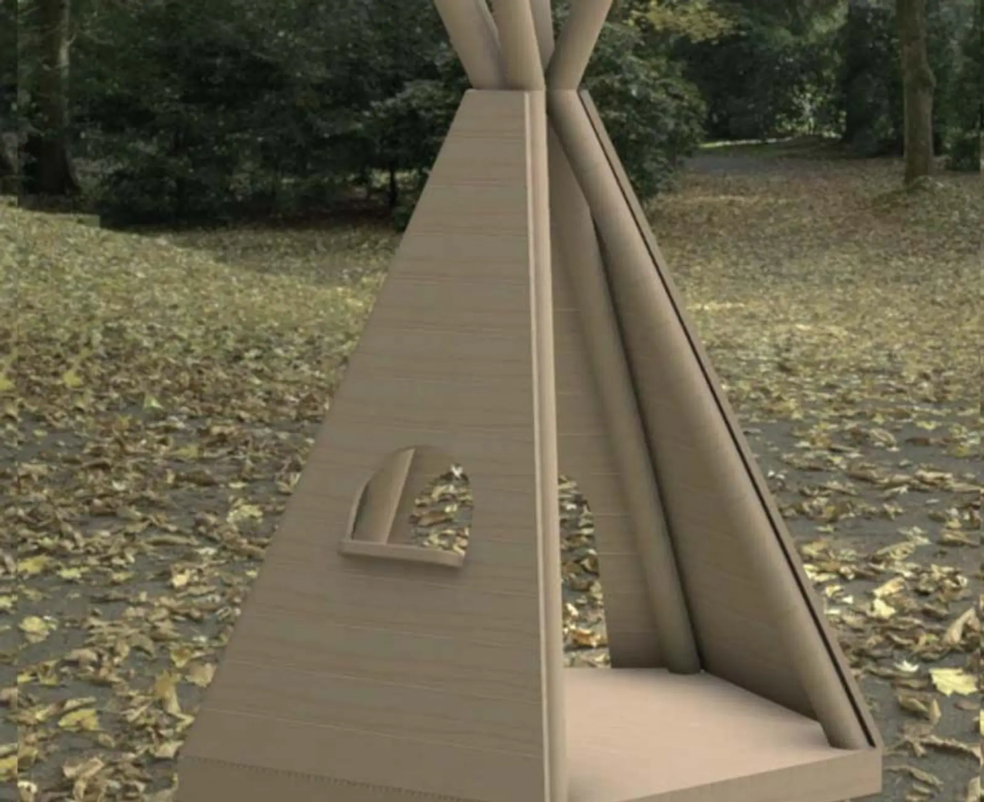 Teepee cabin - Natural Wood Play Equipment