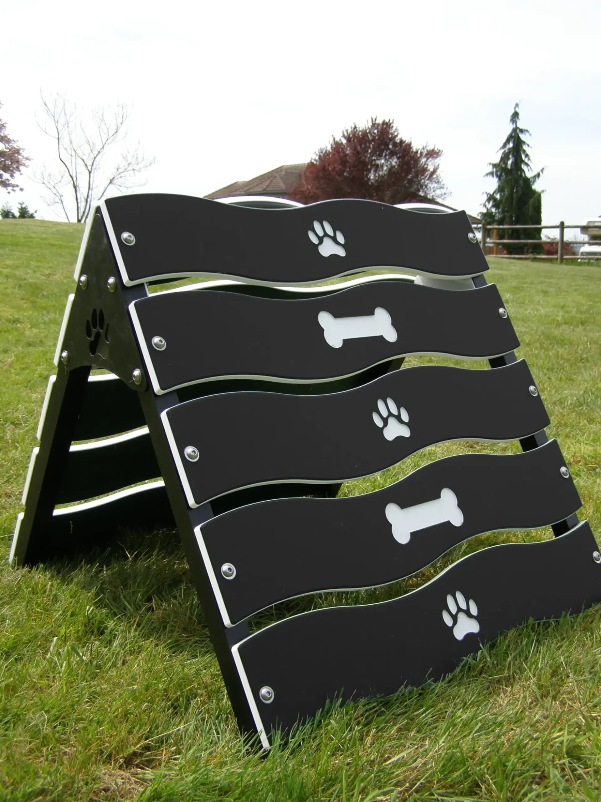 Dog park agility equipment installed by Westplay