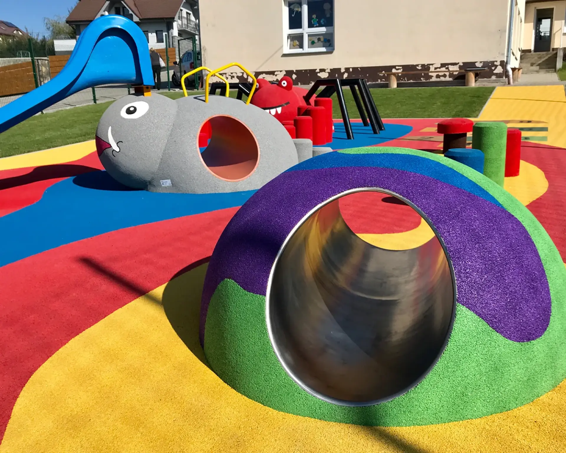 Playground safety surfacing installed by Westplay