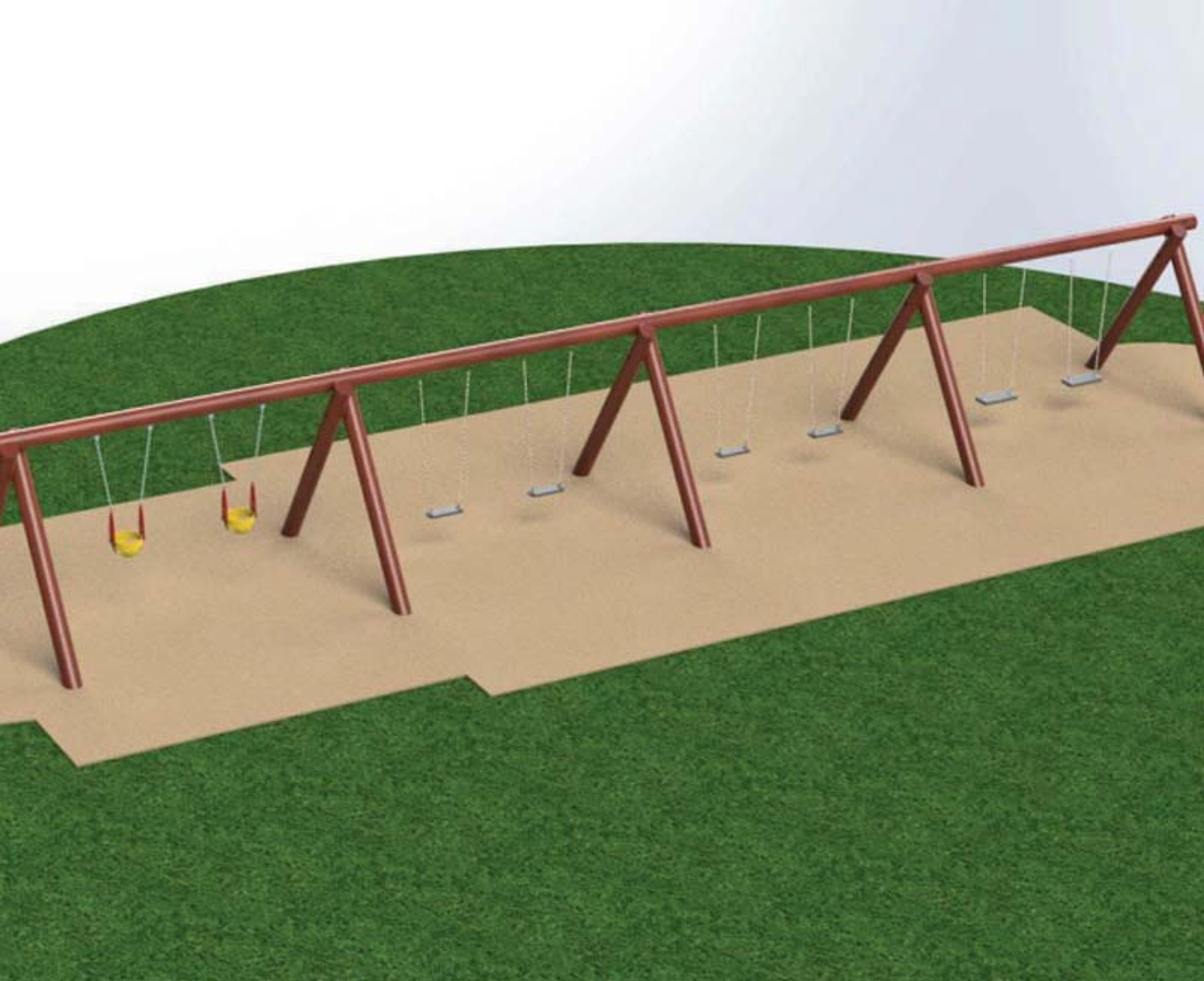 Cross arch swing – 8 persons – w-o seats